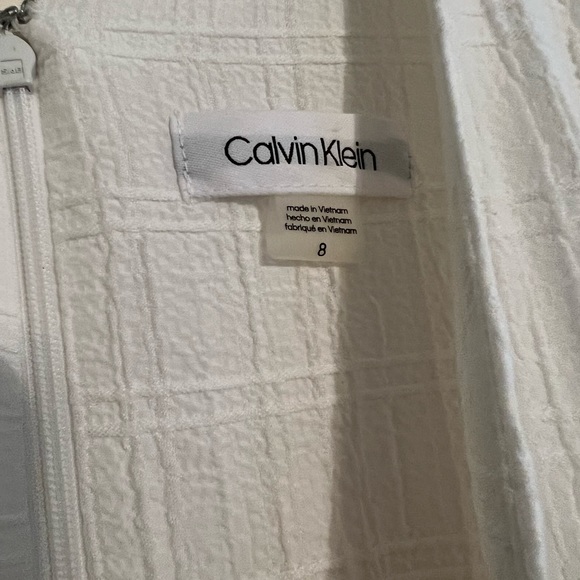 Calvin Klein off white wide leg jumpsuit - Picture 2 of 2